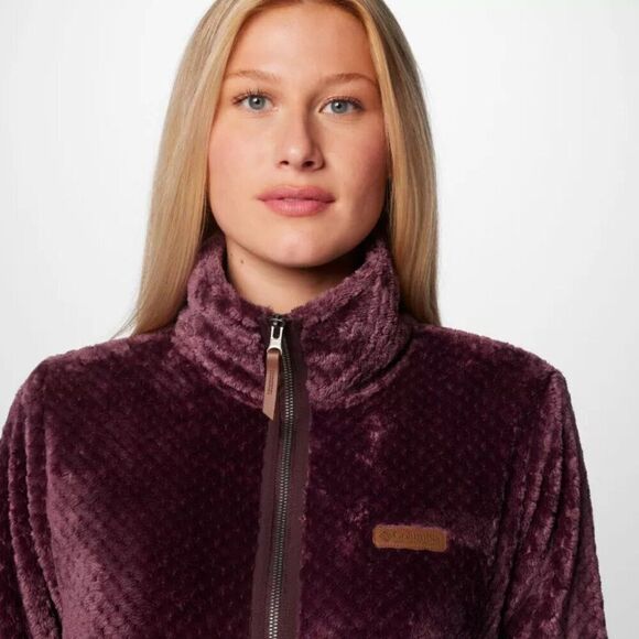 Columbia Women's Fire Side Quarter Zip Sherpa Fleece jacket size small - Picture 4 of 10